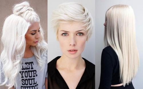 Платиновый блонд. 7 стильных причёсок для платиновых блондинок