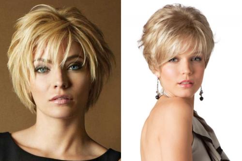 Объемные прически на короткие волосы. Стрижка на короткие волосы придающая объем фото