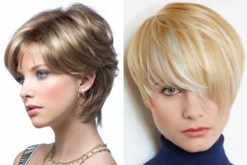 Объемные прически на короткие волосы. Стрижка на короткие волосы придающая объем фото