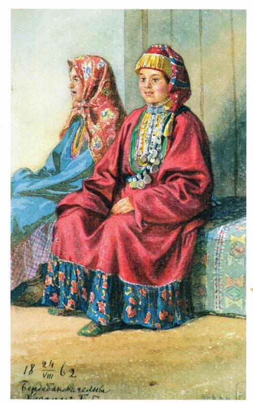 История создания татарского национального костюма. Калоши из лыка, чапан и каляпуш. Как менялась национальная одежда татар