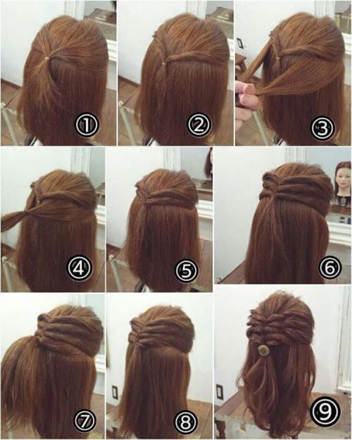 Быстрые прически в школу для ленивых. Прически в школу на средние волосы