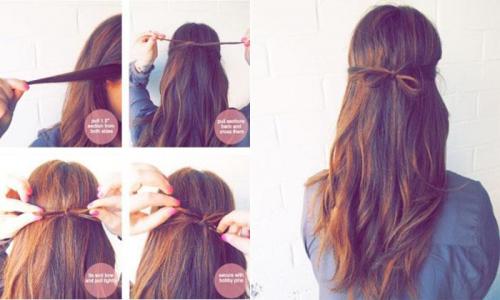 Прически в школу на короткие волосы. Красивые причёски с короткими волосами для девочек в школу, садик, простые за 5 минут, косички, инструкции с фото 24