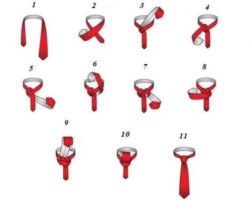 Модный узел галстука 2022. Классические простые узлы