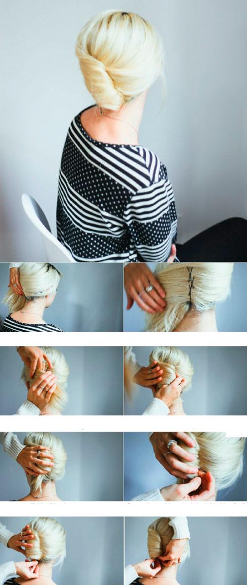Домашние прически на каждый день за 5 минут. Легкие прически самой себе за 5 минут: пошаговые фото 24 Домашние прически на каждый день за 5 минут. Легкие прически самой себе за 5 минут: пошаговые фото 24