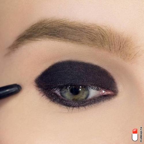 Как правильно красить глаза карандашом в картинках. Техника смоки айс