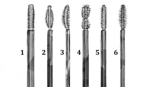 Как подводить глаза тенями. Эффект туши зависит от вида щеточки