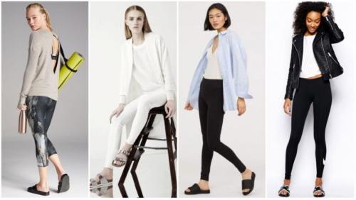 Модные идеи: какую обувь носить с легинсами зимой 2025 06