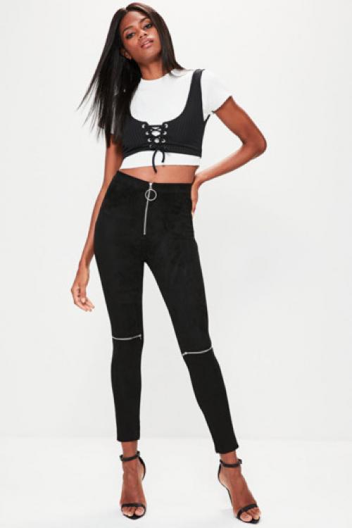 Как создать женственный образ с черными леггинсами. Фасоны и виды