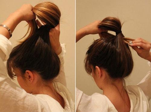 Как сделать небрежный пучок. Как сделать растрепанный пучок на голове?