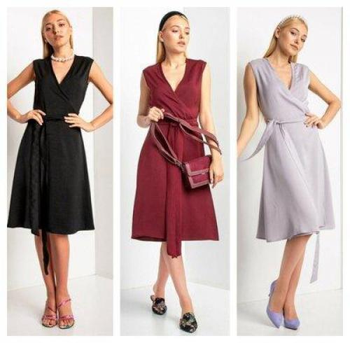 Модные платья 2022 с запахом. Красивые модели платьев с запахом 2022 года и с чем их носить