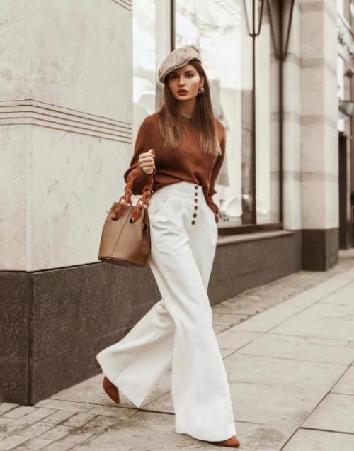 Какие брюки будут модными в 2022 году. Какая длина брюк в моде в 2022 37