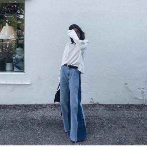 С чем носить широкие брюки 2021. Как составить модный образ с широкими брюками или джинсами