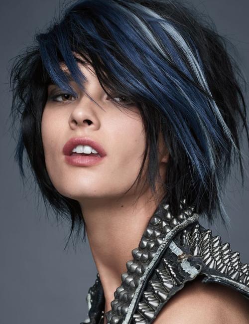 Мелирование на короткие волосы холодный блонд. Цветное мелирование на короткие волосы