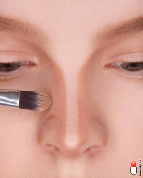 Как скрыть большой нос с помощью макияжа?