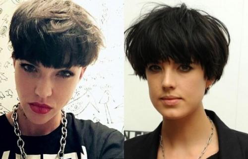 Если большой нос лучше с челкой или без. Как правильно подобрать прическу? 23