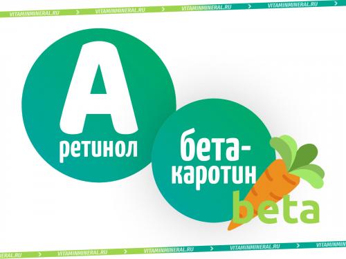 В чем разница между витамином А и бета-каротином. Витамин А и бета-каротин — в чем разница?