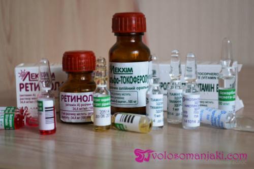 Какие маски для волос с витаминами А и Е самые эффективные. Витаминная маска для укрепления и против выпадения волос