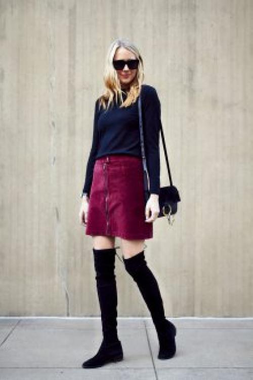 Ботфорты-чулки с чем носить. Сочетаем ботфорты с платьями и юбками