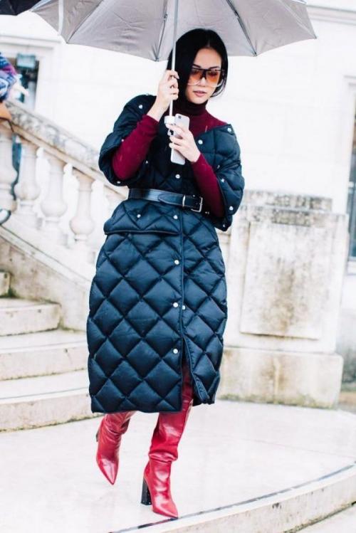 С чем носить женский пуховик. Как и с чем носить пуховики разной длины 17
