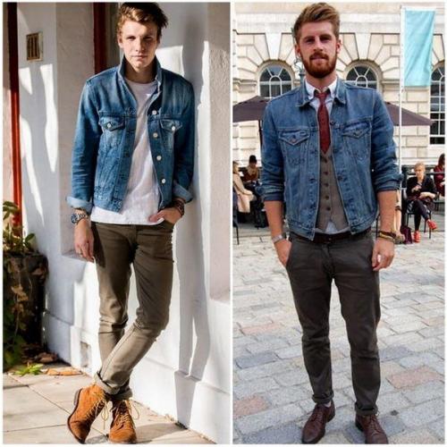 Какую обувь носить с джинсовой курткой. Джинсовая куртка: с чем носить мужчине