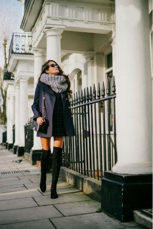 Ботфорты на плоской подошве с чем носить. С чем носить ботфорты на низком каблуке или плоской подошве