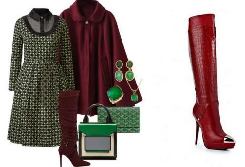 С чем носить кожаные ботфорты. Как носить ботфорты