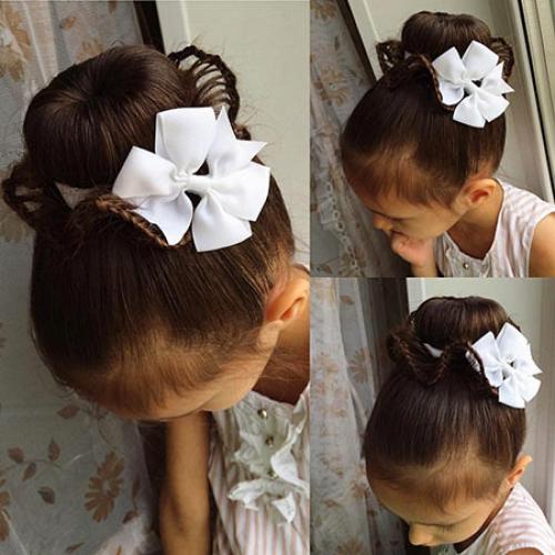 Длинные волосы прически на 1 сентября с бантами. Изумительные прически на 1 сентября: 20 вариантов с уроками