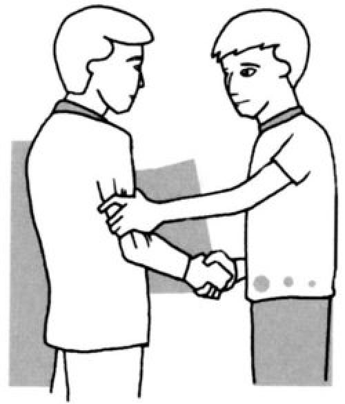 Кто первым подает руку при приветствии по этикету. 02