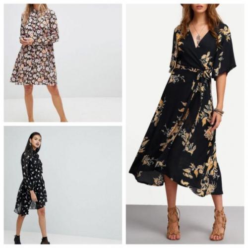 С чем носить длинное платье с цветочным принтом. Красивые модели платьев в цветочек, с чем их носить и выбор принта