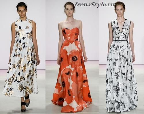 С чем носить цветочное платье осенью 2022. Платья с крупными цветами 2022 фото модные тенденции новинки