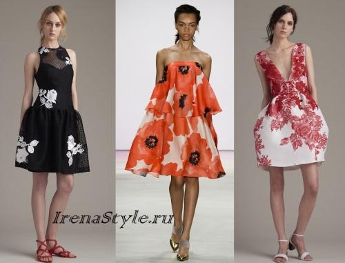 С чем носить цветочное платье осенью 2022. Платья с крупными цветами 2022 фото модные тенденции новинки