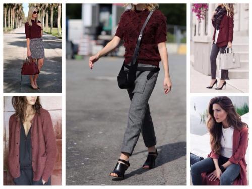 Бордовый цвет в одежде. Как правильно сочетать бордовый цвет в одежде