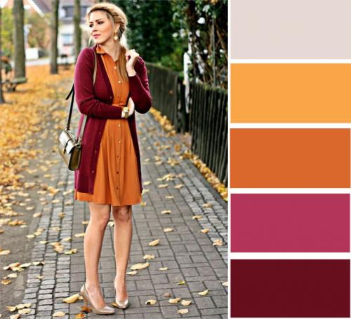 Бордовый цвет в одежде. Как правильно сочетать бордовый цвет в одежде
