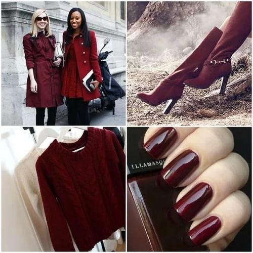 Кому идет бордовый цвет. Сочетание бордового цвета в одежде