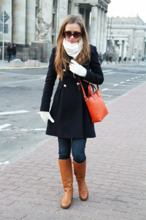 С чем носить драповое пальто?