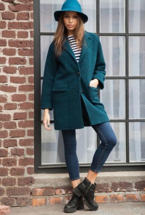 С чем носить драповое пальто?