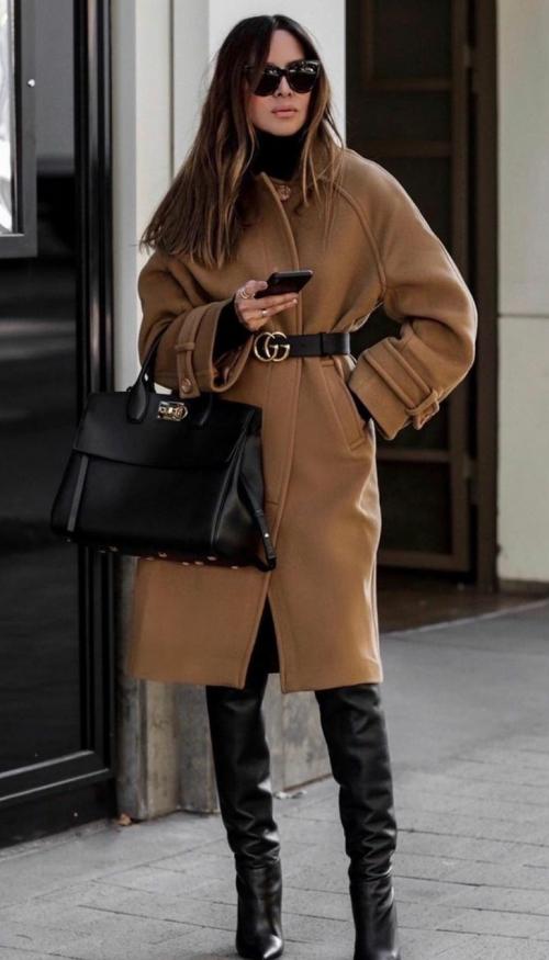С чем носить пальто в 2023 году. Какие пальто в моде. Демисезонные и зимние тренды 09
