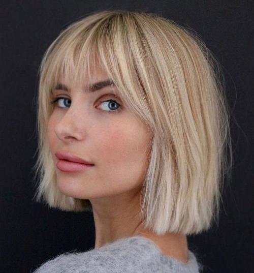 Каре с челкой блонд. Кому подойдет 26 Каре с челкой блонд. Кому подойдет 26