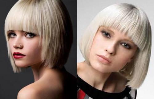 Каре с челкой блонд. Кому подойдет 01