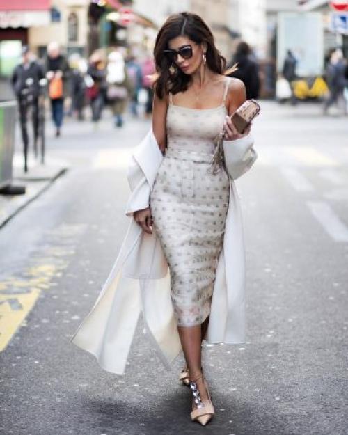 С чем носить платье миди осенью. С чем носить платья миди летом