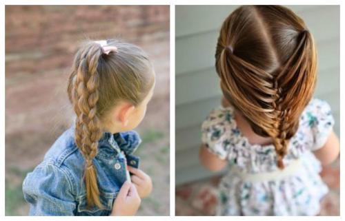 5 ПРИЧЁСОК в школу для коротких волос - YouTube. Прически в школу для девочек