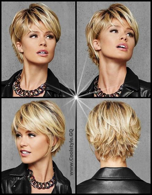 Стрижка каскад на короткие волосы. Стрижка укороченный каскад на короткие волосы