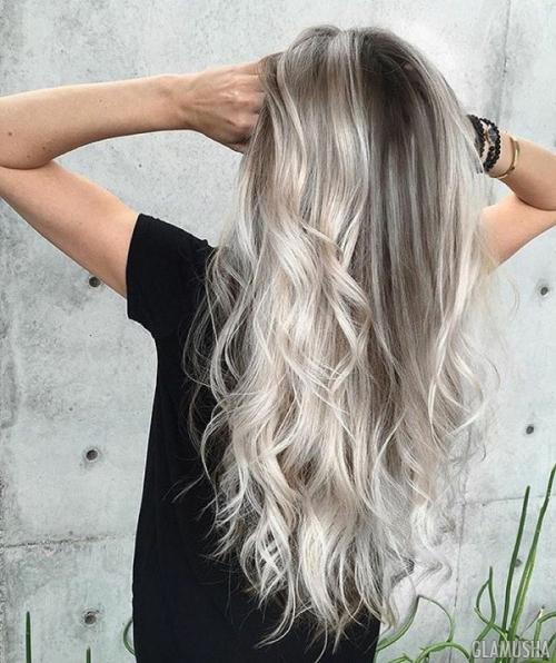 Пепельно золотистый цвет волос фото