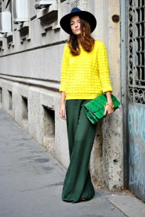 С чем носить черные широкие брюки. С чем носить широкие брюки.