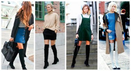 С чем носить замшевые ботфорты. 20 модных способов носить замшевые ботфорты