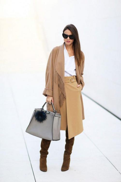 С чем носить замшевые ботфорты. 20 модных способов носить замшевые ботфорты