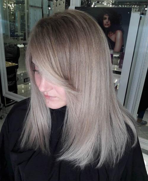 Из желтого в пепельный блонд. Краска