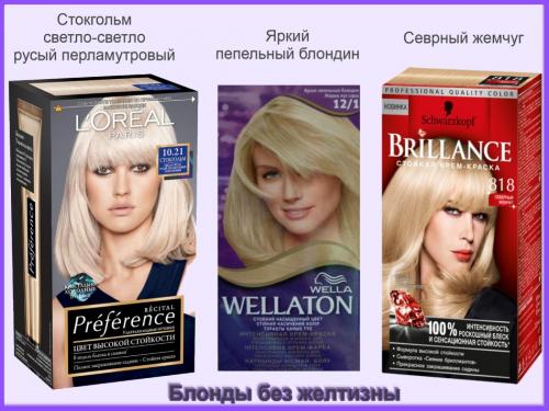 2 самых востребованных рецепта для холодных блондов.. Желтизна волос и их изначальный цвет 03