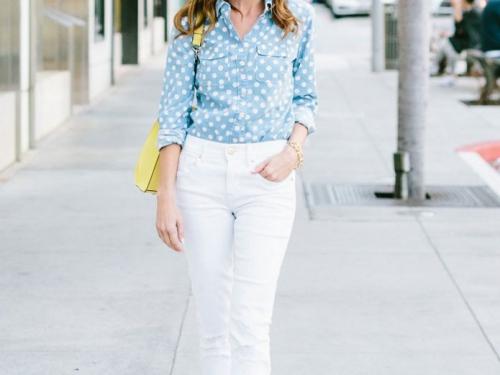 7 способов носить белые джинсы. Как носить белые джинсы, чтобы выглядеть дорого: 5 стильных идей