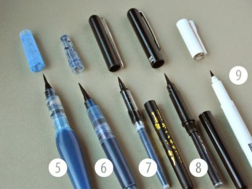 Какие инструменты используются для письма женскими с волосиками. Брашпены